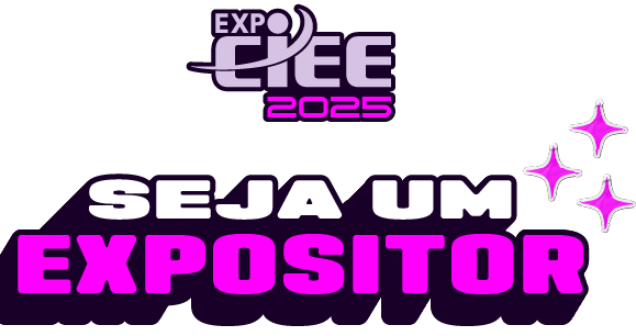 Logo da Expo CIEE com texto abaixo: Seja um expositor.